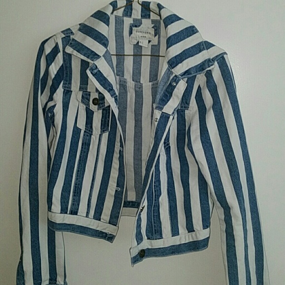 Striped Jean Jacket - Picture 4 of 4